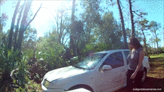 Liquid Shit on Hubbys Best Friend's Car