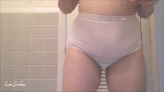 Silky Laced Panty Pooping