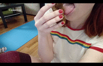 Demonstrating REAL Turd Licking During Eating Instructions