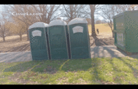 Pissing in a DIRTY Park Outhouse