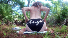 Outdoor ScatGoddess PACKs Her Pussy With Shit
