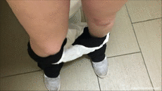 Follow me Shitting in White Cotton Panty
